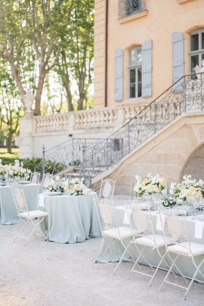 décoration mariage bleu paris